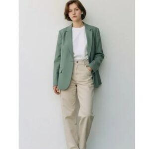 NWT J. Crew Factory Sage Green Blazer Size 16